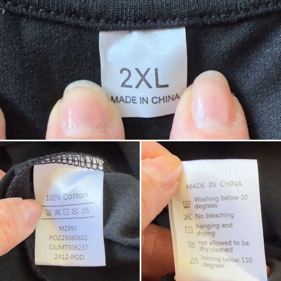 Theater Star Graphic T Shirt Size 2XL Black Cotton Short Sleeve Top - Picture 5 of 9